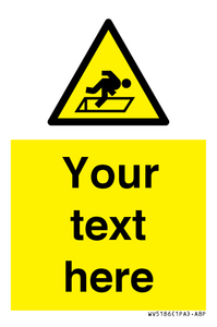 Custom Warning Hatch Sign